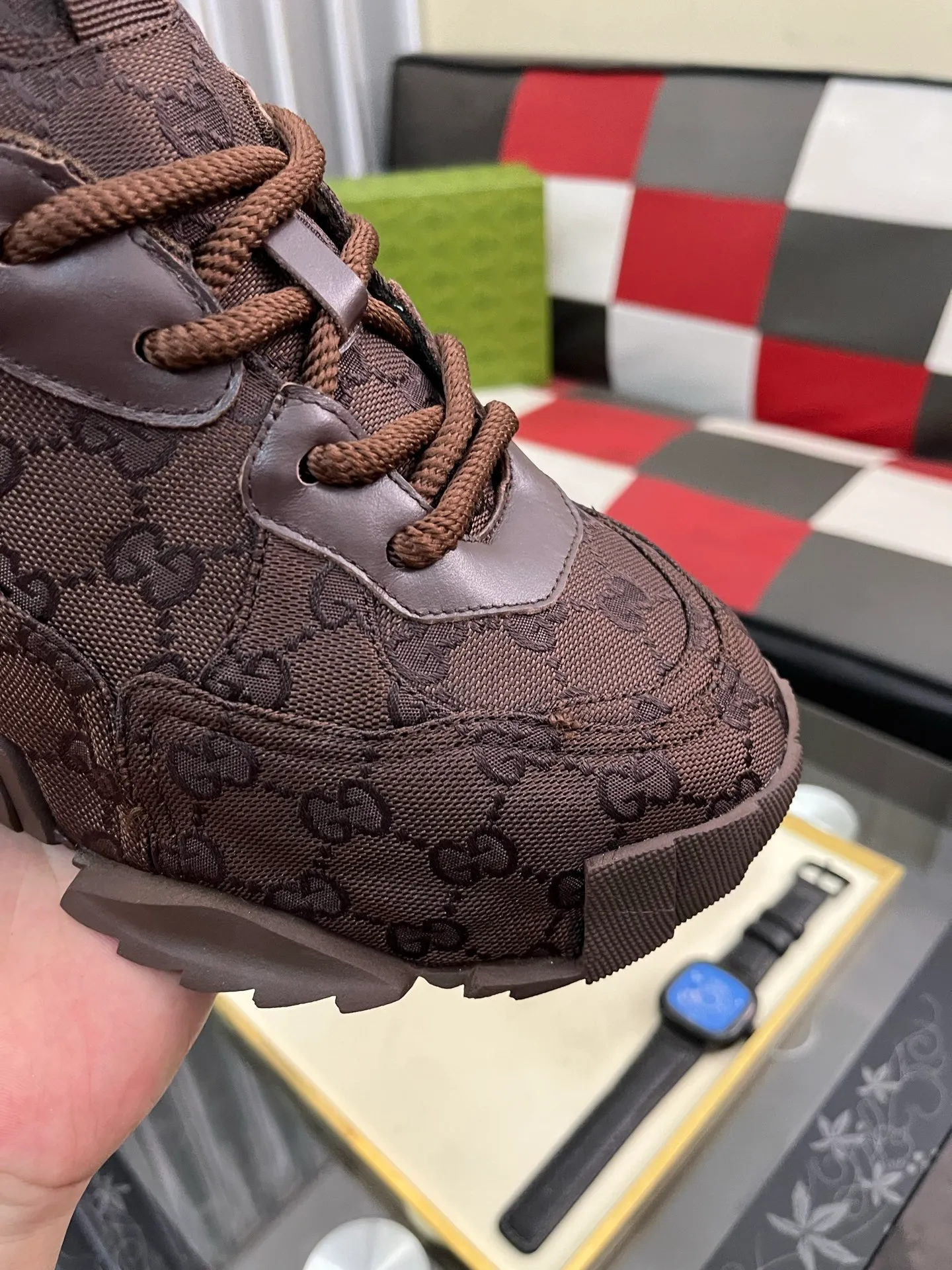 Men's shoes 💰600⌚️⌚️ (GUCCI-Gucci) luxury brand sports and casual shoes, imported original material, sheepskin lining, high-end and comfortable, original outsole is light and wear-resistant! Purely handmade, details determine quality! 38-444️⃣colors available
